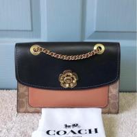 ราคา ผ่อน0%~แท้100% กระเป๋าสะพาย COACH 69586 PARKER IN COLORBLOCK SIGNATURE CANVAS (shop) due (28325286741)