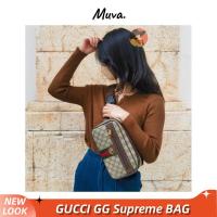 ราคา กุชชี่Gucci GG Supreme Belt Bags ผู้ชาย/กระเป๋าคาดเข็มขัด/กระเป๋าร่อซู้ล 1 (28714235388)