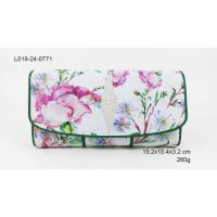 ราคา L 019-24-0771 กระเป๋าหนังปลากระเบนสามพับใหญ่ลายสีเขียว หนังปลากระเบนแท้ 100% (2141848609)