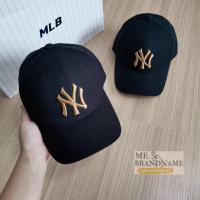 ราคา ของแท้ % MLB Metal Logo Ball Cap หมวก NY โลโก้สีทอง (18475761288)