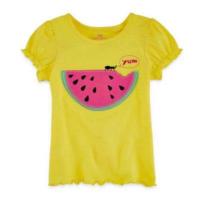 ราคา เสื้อยืดแขนสั้น Okie Dokie สีเหลืองปักแตงโมน่ารัก (874774)