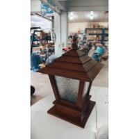 ราคา โคมไฟไม้สักหัวเสา สไตล์บาหลี โคมไฟไม้สัก (40720412675)