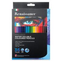 ราคา เรนาซองซ์ ดินสอสี ระบายน้ำ 36 สี Renaissance ราคาขายต่อกล่อง (6355837450)
