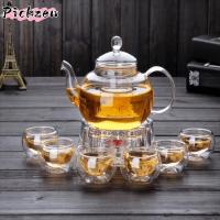 ราคา PICZEN หม้อชาสไตล์ญี่ปุ่น, 400/600ml แก้ว Kung Fu ชุดชา, Elegant แบบพกพา 1 หม้อ 6 ถ้วยชุดถ้วยชาทนความร้อน Home (40510456521)