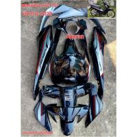 ราคา ชุดแฟรม ชุดสี เวฟ110iสีดำเงา ปี2019-2022 ติดสติกเกอร์ ปี2022 (21879050889)