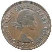 ราคา เหรียญต่างประเทศ นิวซีแลนด์ 1 เพนนี ปี 1962 (28106025521)