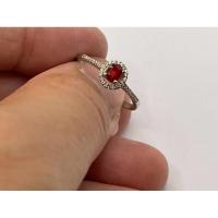ราคา แหวนเงินฝังพลอยทับทิมซองเจียเผาเก่าจากTanzania (25804641307)