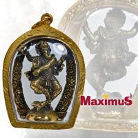 ราคา พระพิฆเนศ มหาเทพประทานพรแห่งความสำเร็จ ปรางนาฎลีลาประทานพร เนื้อทองเหลือง เลี่ยมกรอบทองไมครอนแกะลาย (12708269767)