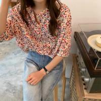 ราคา พร้อมส่ง! เสื้อลายดอกสไตล์เกาหลี (2174315719)