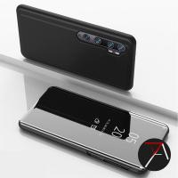 ราคา Xiaomi Mi Note 10 Pro 10Pro Note10 Flip Clear View Standing luxury Cover Smart Mirror Case Casing (25995674920)