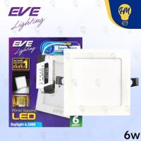 ราคา EVE Panel ดาวน์ไลท์ LED 6W 9W 12W 15W 18W เหลี่ยม แสงขาว/วอร์ม (43201856849)