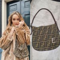 ราคา Fendi shoulder bag แท้100% (7691765128)