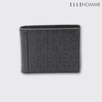 ราคา ELLE HOMME I กระเป๋าสตางค์หนังวัวแท้ สไตล์ Business แบบพับสั้น มาพร้อมกับช่องใส่ธนบัตร 2 ช่อง สีดำ (29417890798)