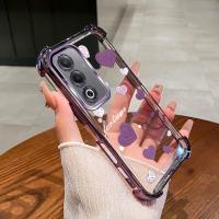 ราคา เหมาะสําหรับเคสโทรศัพท์ OPPO A3 PRO สี่มุมซิลิโคน TPU หัวใจยิ้มเปลือกนิ่มโปร่งใส 021 (41622893146)