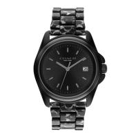 ราคา COACH Greyson รุ่น CO14504186 นาฬิกาข้อมือผู้หญิง สายพลาสติกเรซิน สีดำ หน้าปัด 36 มม. (27405650073)