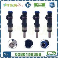 ราคา 4 ชิ้นฉีดน้ํามันเชื้อเพลิง 16600-5RB0A 0280158388 สําหรับ NISSAN KICKS 1.6L ALTIMA INFINITI QX50 2.0 2016-2021 (50500099923)