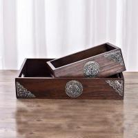 ราคา [Teak Ingenuity] สไตล์ใหม่มูลค่าสูงสไตล์จีน Desktop Storage กล่องจัดระเบียบประเทศไทยนําเข้าไม้สักInsถาดผลไม้ถาดชากล่องผลไม้แห้ง JUJO (51851254762)