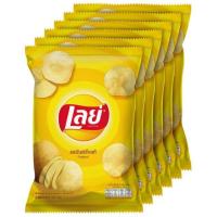 ราคา เลย์ มันฝรั่งแท้ทอดกรอบแผ่นเรียบ รสมันฝรั่งแท้ 42 ก.