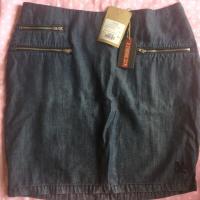 ราคา กระโปรงยีนส์สั้น ทรงสอบ CC Double O size 6 (387407627)