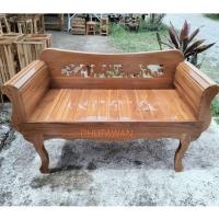 ราคา โซฟาลายฉลุไม้สัก เก้าอี้นั่งไม้สัก (29440429746)