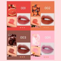 ราคา Fashion Lipstic 4Pcs ลิปสติกยกเซท 4สีในเซท ลิปบาล์ม สีส้มอิฐ สีแดง สีน้ำตาล สีสวย ติดนาน #ลิปสติก (12957477683)