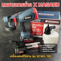 ราคา เครื่องพ่นสีไร้สาย MASARU รุ่น SCWG-700 กาพ่นสี สีน้ำสีน้ำมัน เครื่องพ่นสี ปืนพ่นสี มอเตอร์Brushless (28722928328)