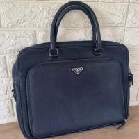 ราคา กระเป๋าเอกสาร Prada มือสอง ของแท้ 100% รุ่นใหม่ปี 2024 (25352579811)