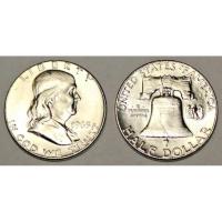 ราคา เหรียญเนื้อเงินอเมริกา ปี 1963 แฟรงคลิน ฮาล์ฟดอลล่าร์ (5161549281)