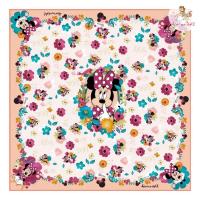 ราคา Kiss me doll ผ้าพันคอ ผ้าคลุมไหล่ Minnie Mouse ลาย Love Minnie ขนาด 100x100 cm. (24511498947)