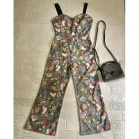 ราคา จั๊มสูทขายาว สายเดี่ยว ลายดอกไม้ #มือสอง #จั๊มสูทขายาว (9547002126)