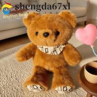 ราคา SHENGDA Drooping Ear Rabbit Plush Doll, Induction Rhythm Piano Sound Music Toys พวงกุญแจตุ๊กตาหมีน้อย พวงกุญแจตุ๊กตา PP Cotton Soft Fluffy Induction Beat Doll Boys and Girls (52251286024)