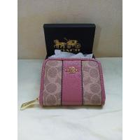 ราคา กระเป๋าสตางค์ Coach ซิปรอบใบสั้น เกรดพรีเมี่ยม (7485330801)