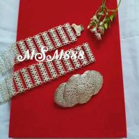 ราคา เข็มขัดสายพิกุลสีเงินขาว เข็มขัดชุดไทย เครื่องประดับชุดไทย (41362579192)