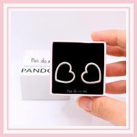 ราคา [พร้อมส่ง สินค้าแท้ ] ต่างหู pan.do.ra Front-facing Heart Stud Earrings (29604713442)