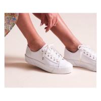ราคา ส่งต่อ Keds TRIPLE KICK AMP LEATHER WHITE มือ2 แท้100% (21056773736)