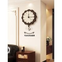 ราคา ทีวีแขวนผนังห้องนั่งเล่นดีไซน์คลาสสิคพร้อมนาฬิกาแขวนผนังแบบเรียบง่าย (26992385705)