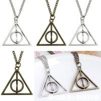 ราคา & สร้อยคอสีเงิน สีทอง สร้อยคอลาย Deathly Hallows สีสวยเครื่องประดับแฟชั่น (23255732133)