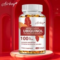 ราคา Airboy Ubiquinol CoQ10 100 mg Softgels, Coenzyme Q10 (Active Antioxidant Form) อาหารเสริมปรับปรุงการดูดซึม, รองรับสุขภาพหัวใจและการผลิตพลังงาน, 30/60/120 แคปซูล (26863804315)