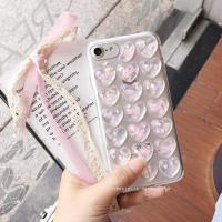 ราคา หัวใจนูนใส พร้อมกลิตเตอร์สีชมพู iPhone 5/5s/se/6/6s/6+/6s+/7/7+ (383311405)