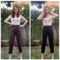 ราคา เดฟ 7 ส่วนมีหูเข็มขัดซิปหน้า 2กระเป๋าข้างผ้าฮานาโกะมีไซสใหญ่สาวอวบ เอวตั้งแต่ 26-44" (27559137882)