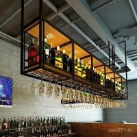 ราคา ราวแขวนผนังผนังสไตล์อุตสาหกรรมตู้ไวน์คว่ําชั้นวางไวน์บาร์บาร์บาร์เหล็กชั้นวางแก้วไวน์แขวน ค1x0 (49851011312)