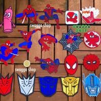 ราคา ตัวรีด ชิ้นละ25บาท ตัวรีดติดเสื้อ สไปเดอร์แมน spiderman ซุปเปอร์ฮีโร่ (7546577359)