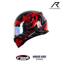 ราคา หมวกกันน็อค Real Helmet Harrier Virus ดำ-แดง (23200892145)