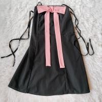 ราคา มินิเดรสผูกไหล่แต่งโบว์หน้า(ตำหนิด้ายรุ่ยตรงสายผูก) (41914513964)