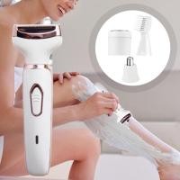 ราคา 4 in 1 เครื่องกำจัดขนไฟฟ้าสำหรับสุภาพสตรี การชาร์จ USB สามารถล้างน้ำได้ (44113557753)