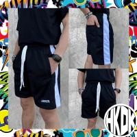 ราคา กางเกงขาสั้นผ้าวอร์ม looker แถบข้างขาว (14778915679)