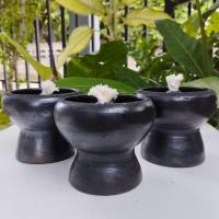 ราคา ตะเกียงน้ำมันพืช พร้อมไส้ตะเกียง จุดได้นาน 5-6 ชั่วโมง กว้าง 8.5cm สูง 7.5 cm (8518120031)