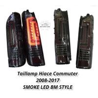 ราคา ไฟท้าย รถตู้ commuter smoke led bmw style ไฟท้ายแต่ง รถตู้ หลังคาสูง สีสโมค taillamp hiace commmuter 2008-2017 (21410118056)