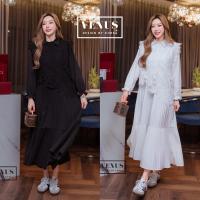 ราคา แม๊กซี่เดรสเนื้อผ้าอัดพีท งานมาพร้อมกับเสื้อกั๊กลูกไม้แต่งฉลุอย่างดีนะคะ ใส่ปล่อยๆแม๊ทกับรองเท้าผ้าใบก็เก๋คะ (44059268219)