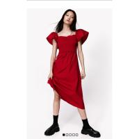 ราคา H&Mแท้100%เดรสยาวสีแดง (44351019112)